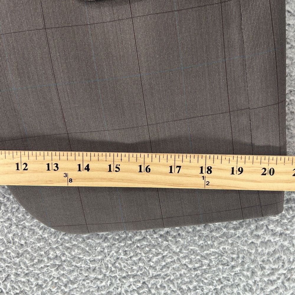 Burberry Men's Brown Plaid Wool 2 Front Button Sports Coat Jacket Size‎ 40R - Picture 9 of 14